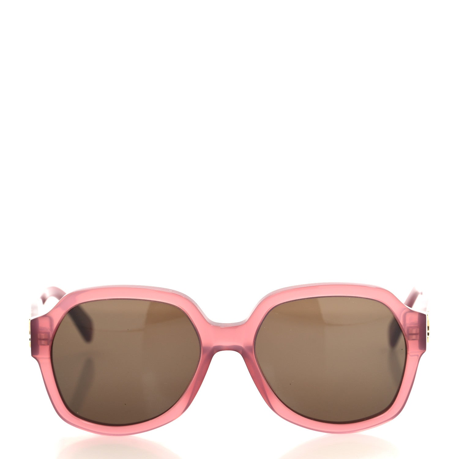 Celine Acetate Triomphe Sunglasses CL40189F Milky Merlot 2 of 7