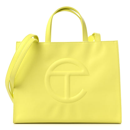 Telfar Vegan Leather Medium Shopping Bag Margarine 1 of 9