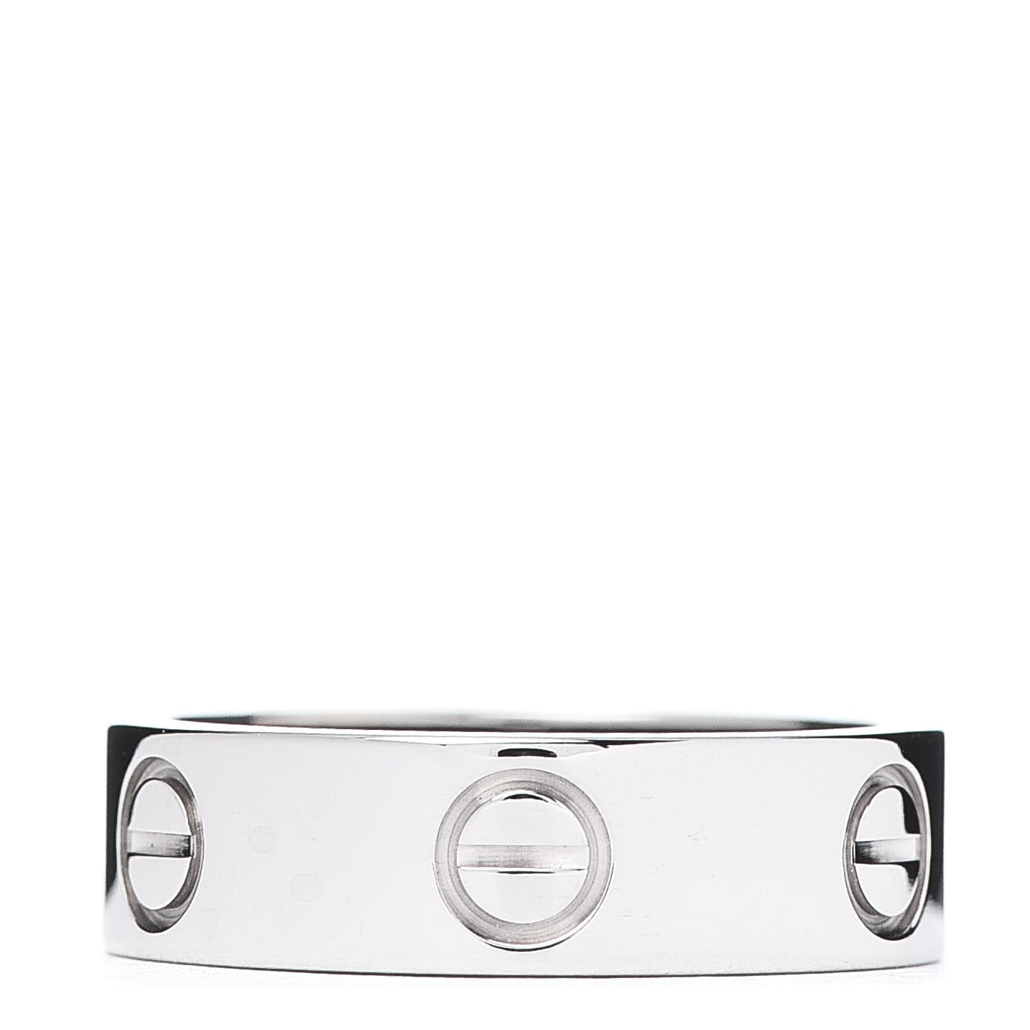 18K White Gold 5.5mm LOVE Ring 52 6