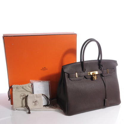Hermes Togo Birkin 35 Chocolate 5 of 10