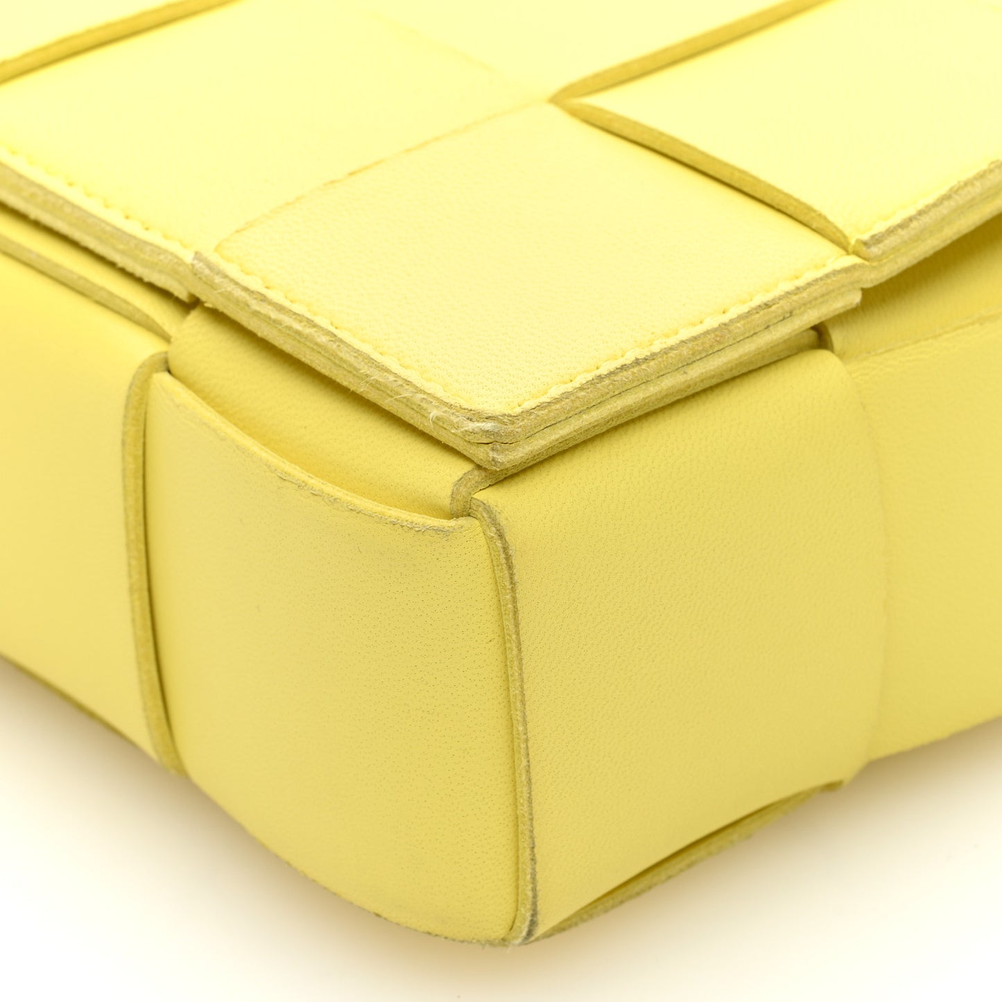 Nappa Maxi Intreccio Cassette Bag Lemonade