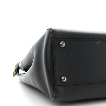 Fendi Vitello Suede Medium Peekaboo Iconic Satchel Black 10 of 16