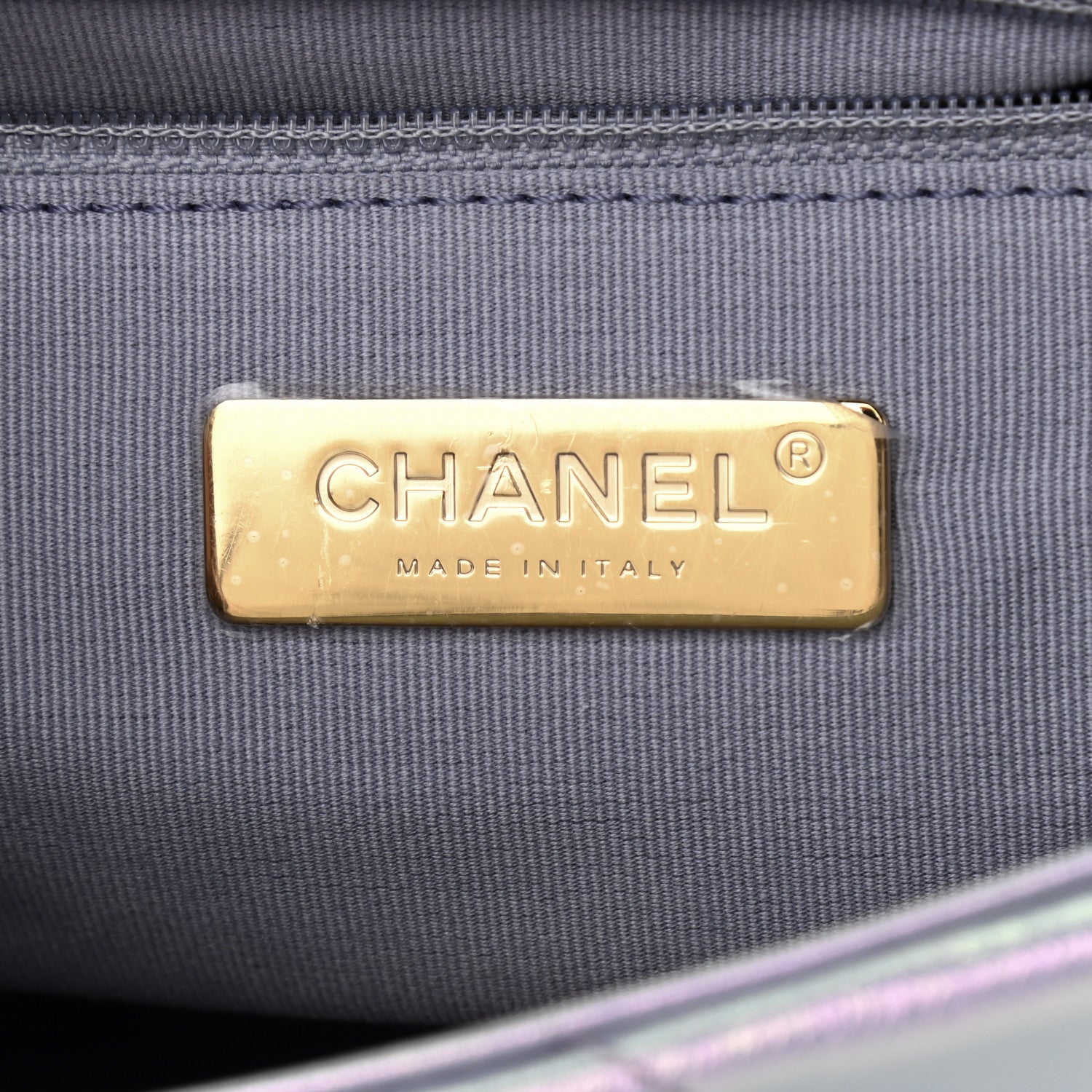 Chanel Iridescent Calfskin Quilted Medium Chanel 19 Flap Light Purple Blue 6 of 9