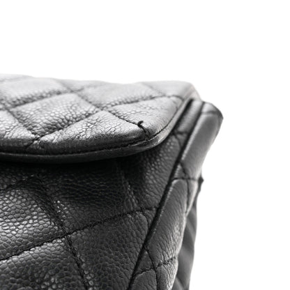 Chanel Washed Caviar Quilted Maxi Single Flap Black 11 of 11