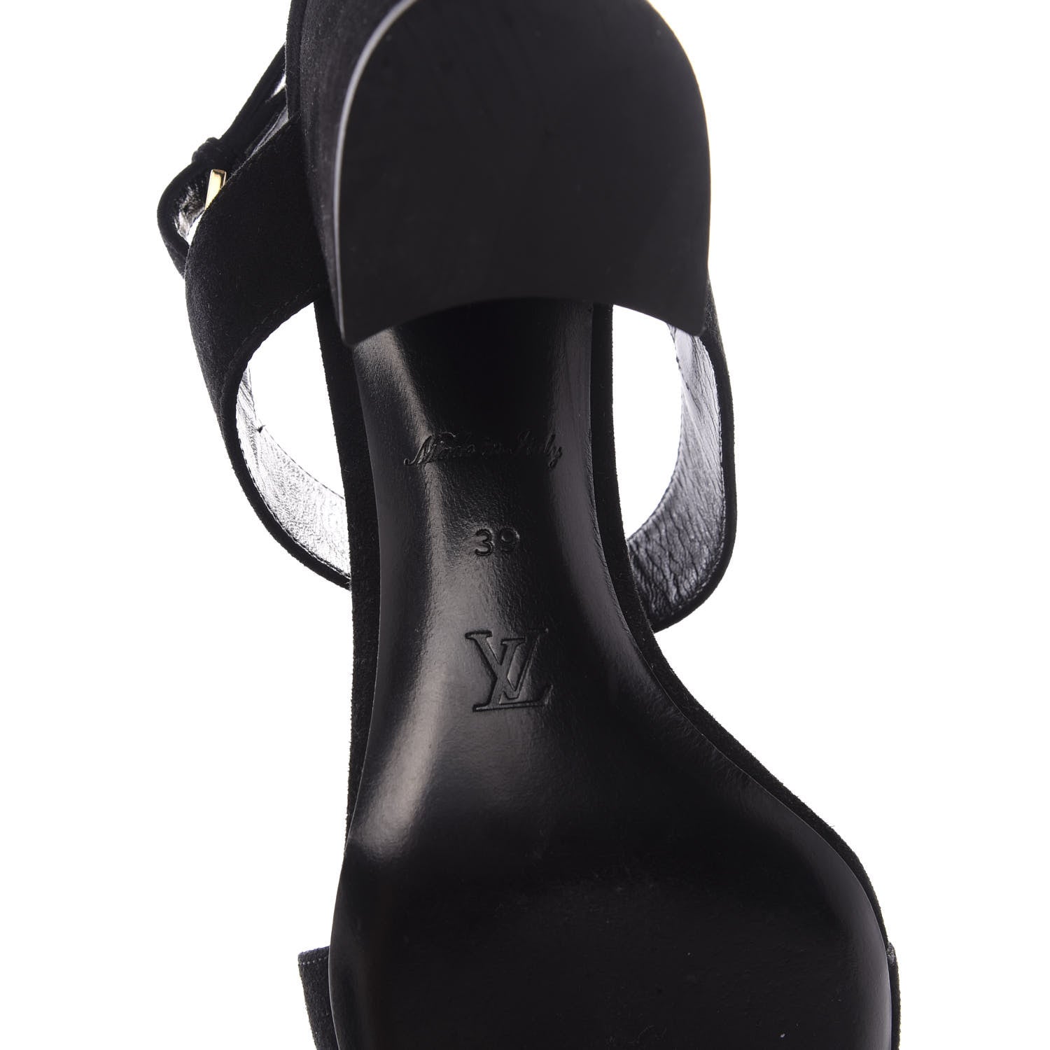 Louis Vuitton Suede Bahiana Sandals 39 Black 9 of 10
