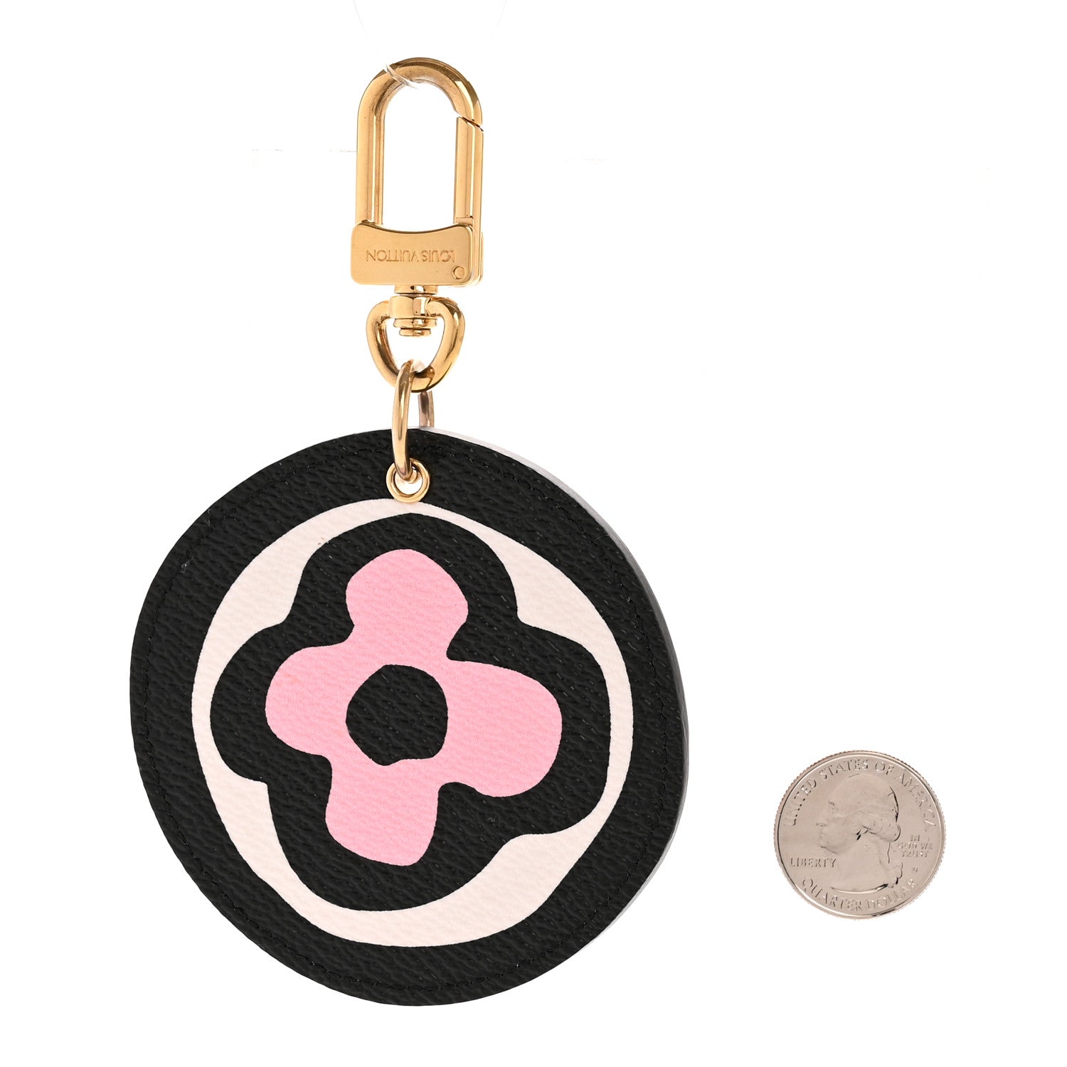Louis Vuitton Monogram Wild At Heart Illustre Bag Charm Key Ring Black 2 of 3