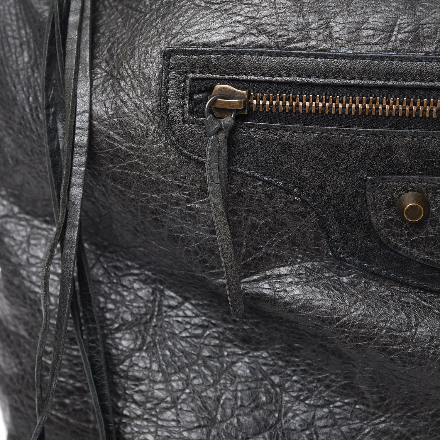 Balenciaga Agneau Classic Hardware Day Hobo Anthracite 16 of 19