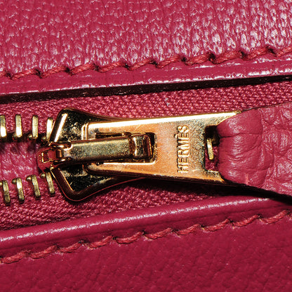 Hermes Taurillon Clemence Birkin 40 Bois de Rose 18 of 25