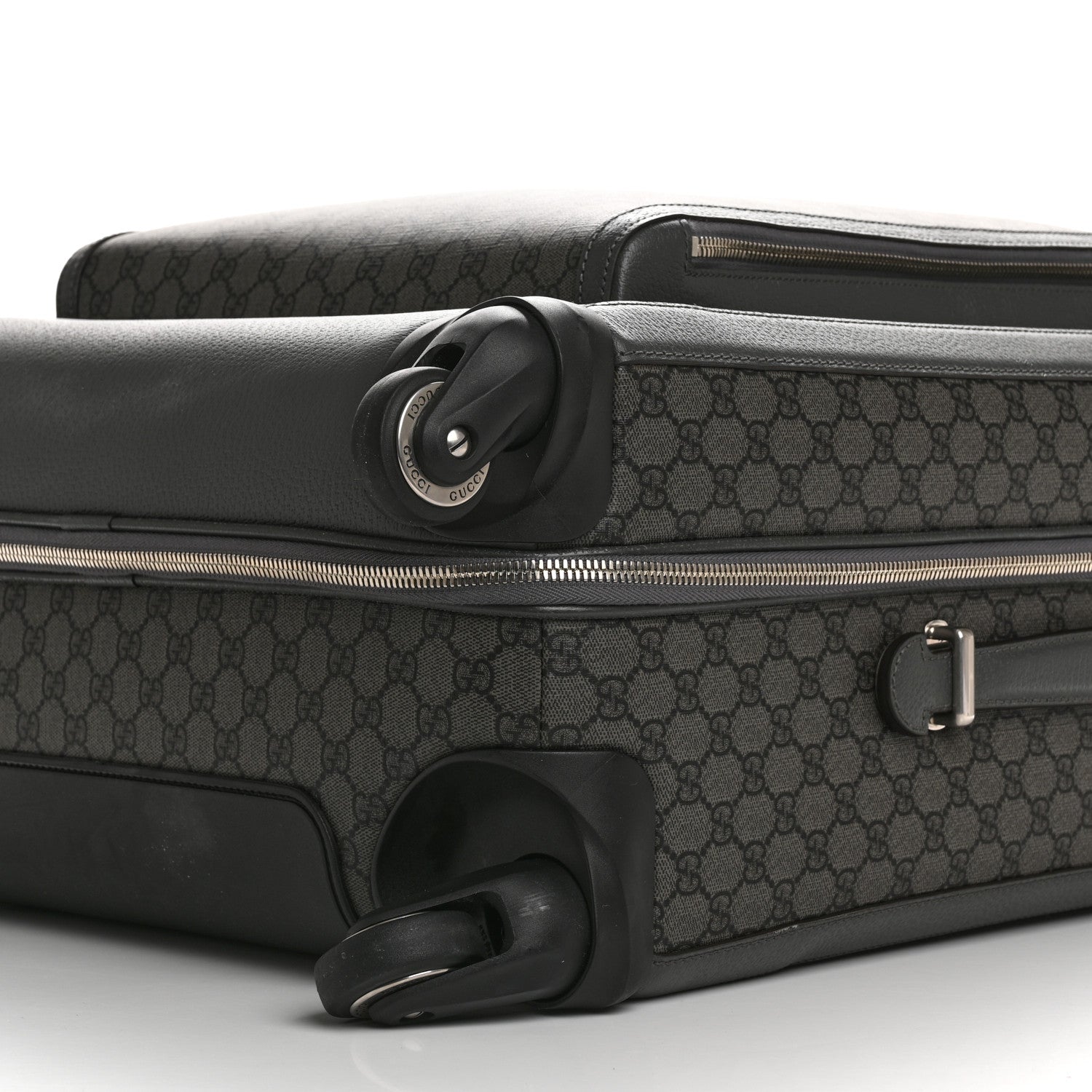Gucci GG Supreme Monogram Medium Savoy Trolley Grey Black Graphite Grey 9 of 11