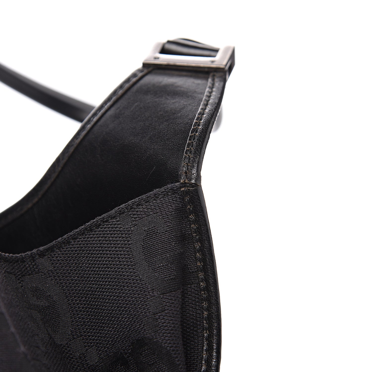 Gucci Monogram Jackie Shoulder Bag Black 16 of 17
