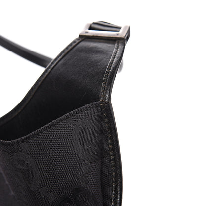 Gucci Monogram Jackie Shoulder Bag Black 16 of 17