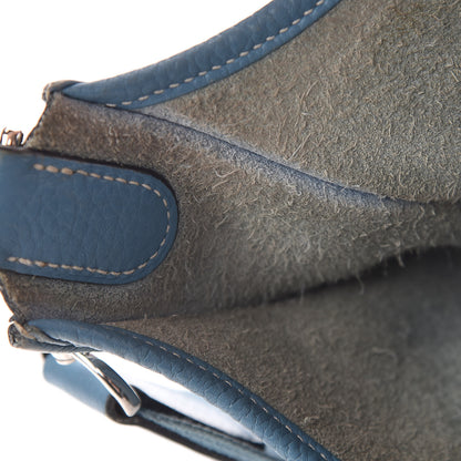 Hermes Taurillon Clemence Evelyne III GM Blue Jean 8 of 15
