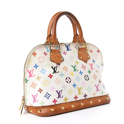 Louis Vuitton Monogram Multicolor Alma White 3 of 14