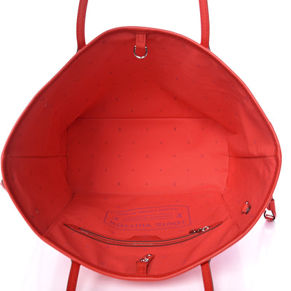 Louis Vuitton Monogram Escale Neverfull MM Rouge 5 of 10