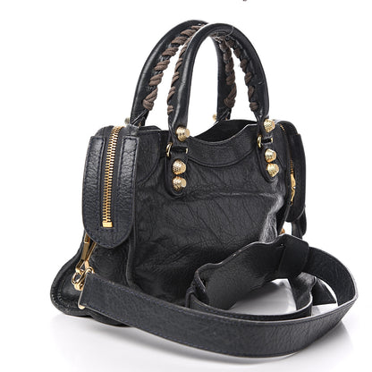 Balenciaga Agneau Giant 12 Gold Hardware Mini City Anthracite 2 of 11