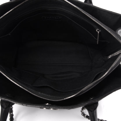 Chanel Grained Vegetal Calfskin Urban Shopping Tote Black 6 of 11