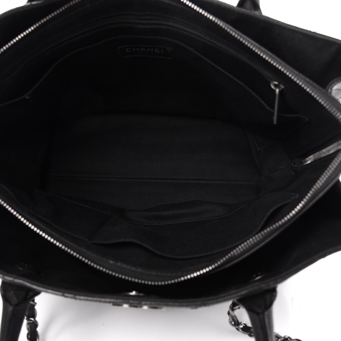 Grained Vegetal Calfskin Urban Shopping Tote Black