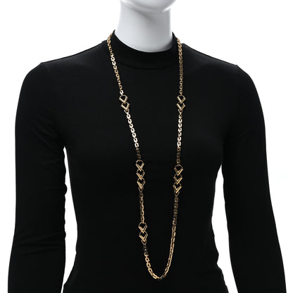 Louis Vuitton Essential V Chain Long Necklace Gold 2 of 4