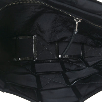 Bottega Veneta Paper Calfskin Maxi Intreccio Cassette Crossbody Bag Black 5 of 7