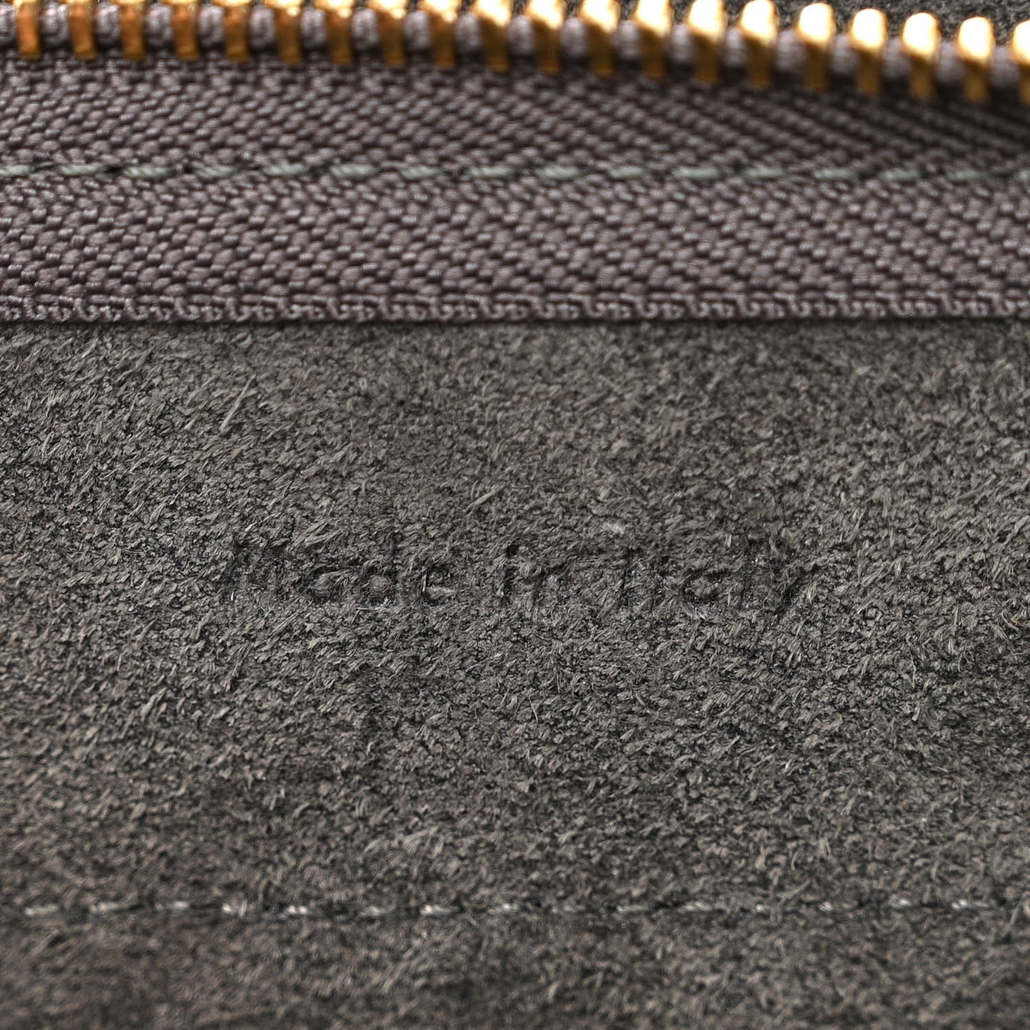Grained Calfskin Nano Belt Bag Grey