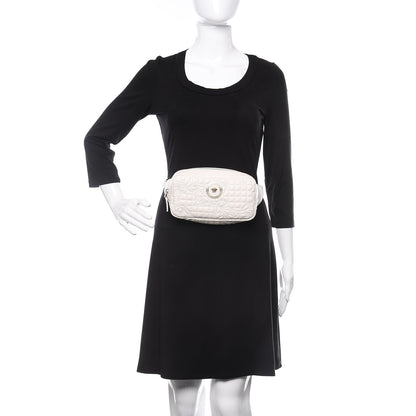 Versace Nappa Barocco Quilted Vanitas Medea Belt Bag White 2 of 10