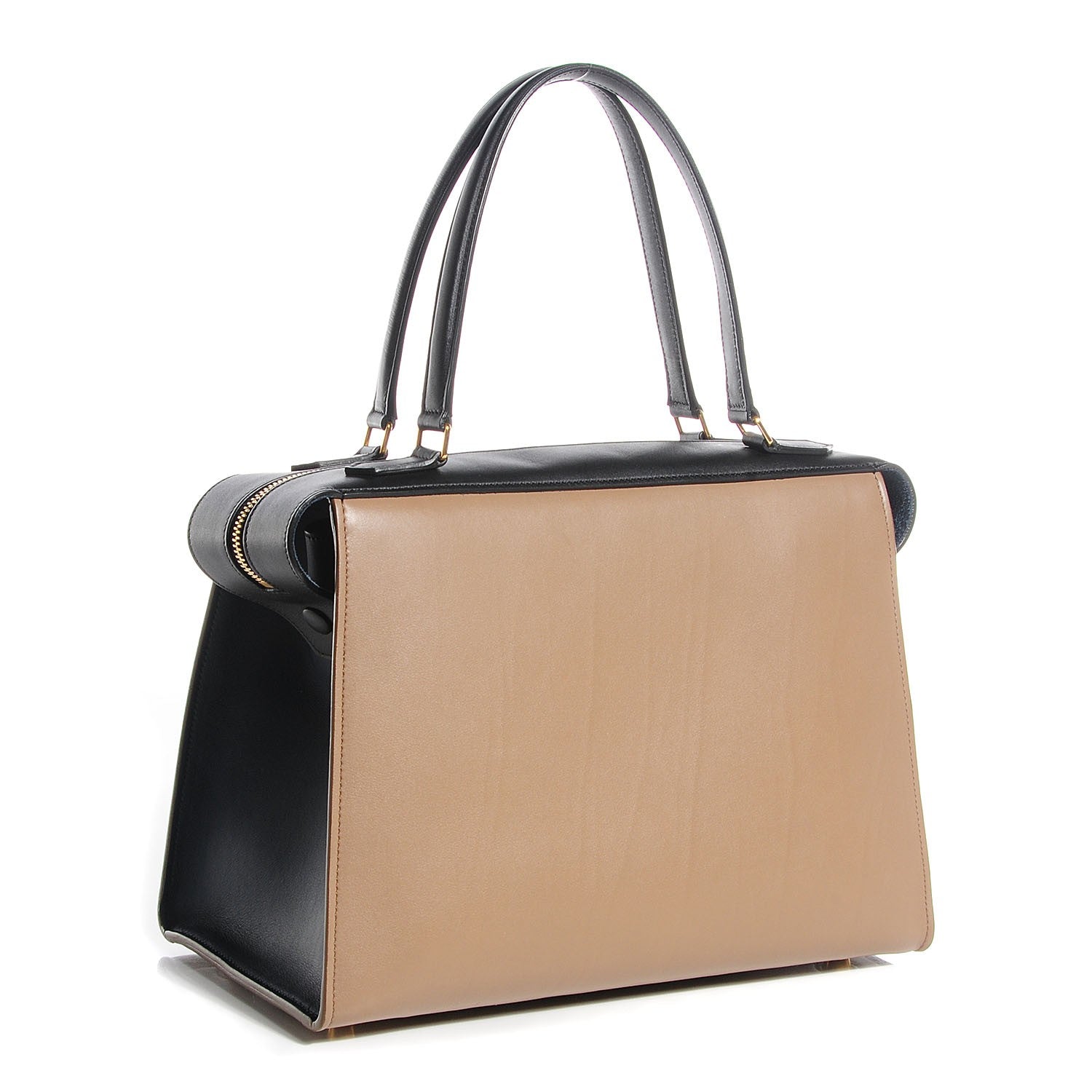 Celine Smooth Calfskin Small Tri-Color Ring Bag Taupe 3 of 8