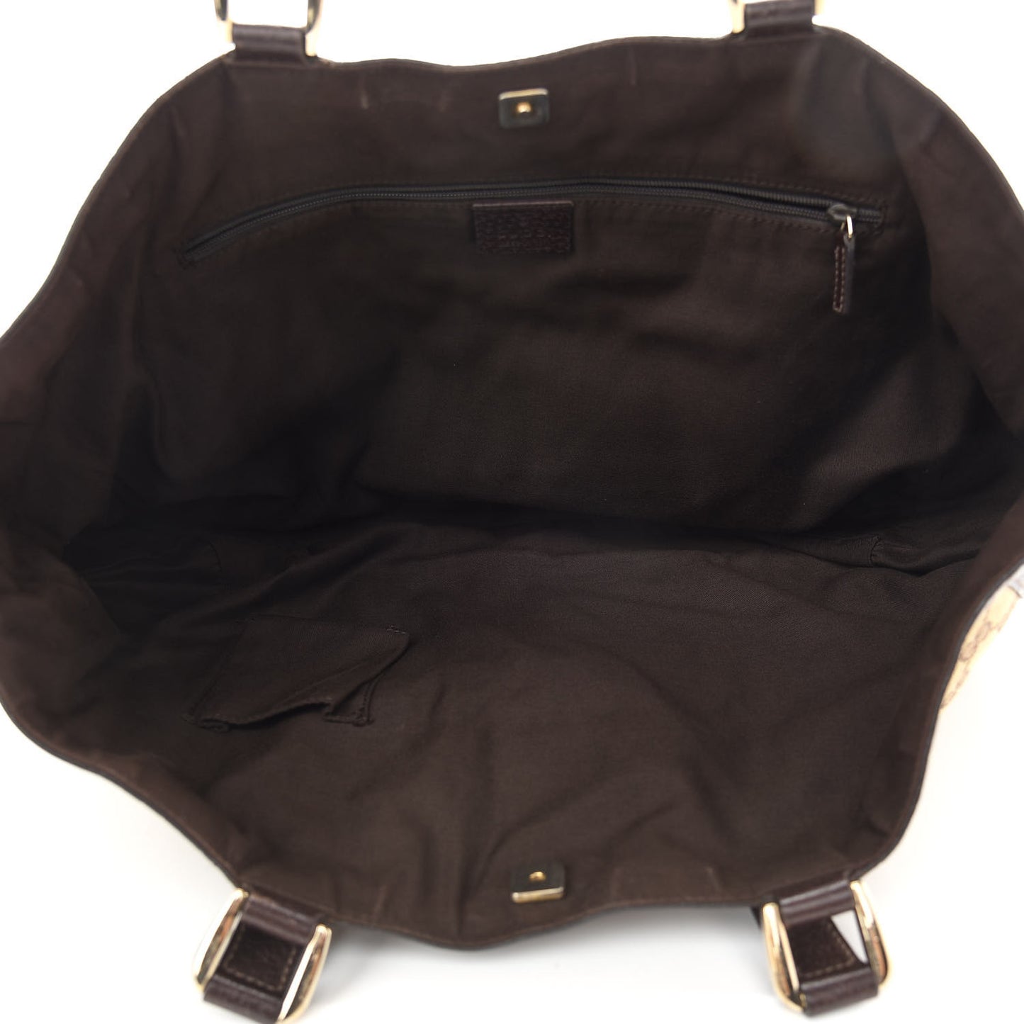 Monogram Large Abbey Tote Dark Brown