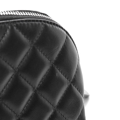 Chanel Lambskin Quilted Cosmetic Case Black 8 of 9