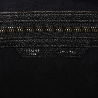Celine Drummed Calfskin Mini Luggage Black 6 of 8