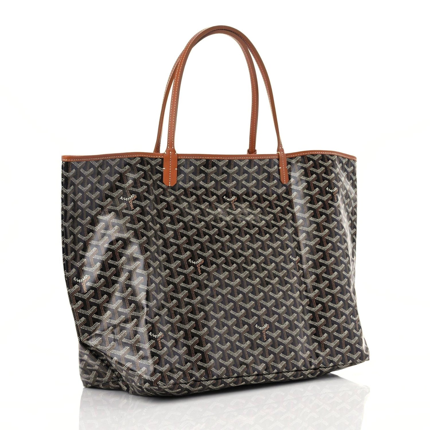 Goyard Goyardine Saint Louis GM Black Gold 4 of 9