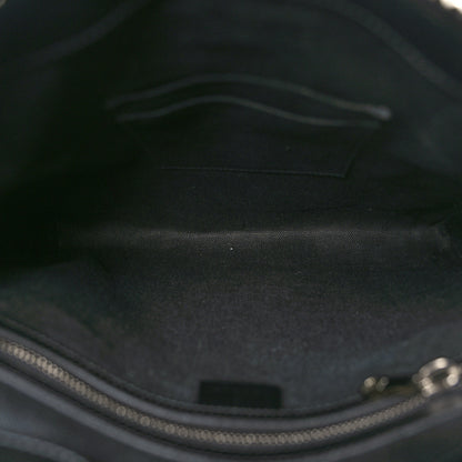 Gucci GG Supreme Monogram Web Small Flat Messenger Bag Black Grey 5 of 10
