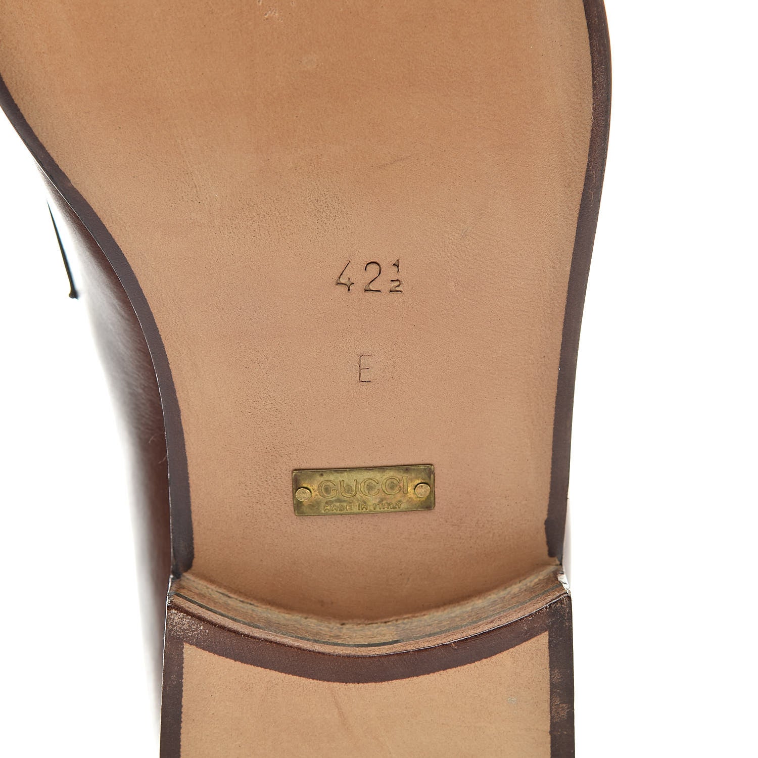 Gucci Calfskin Mens Horsebit Loafers 42.5 Brown 6 of 10