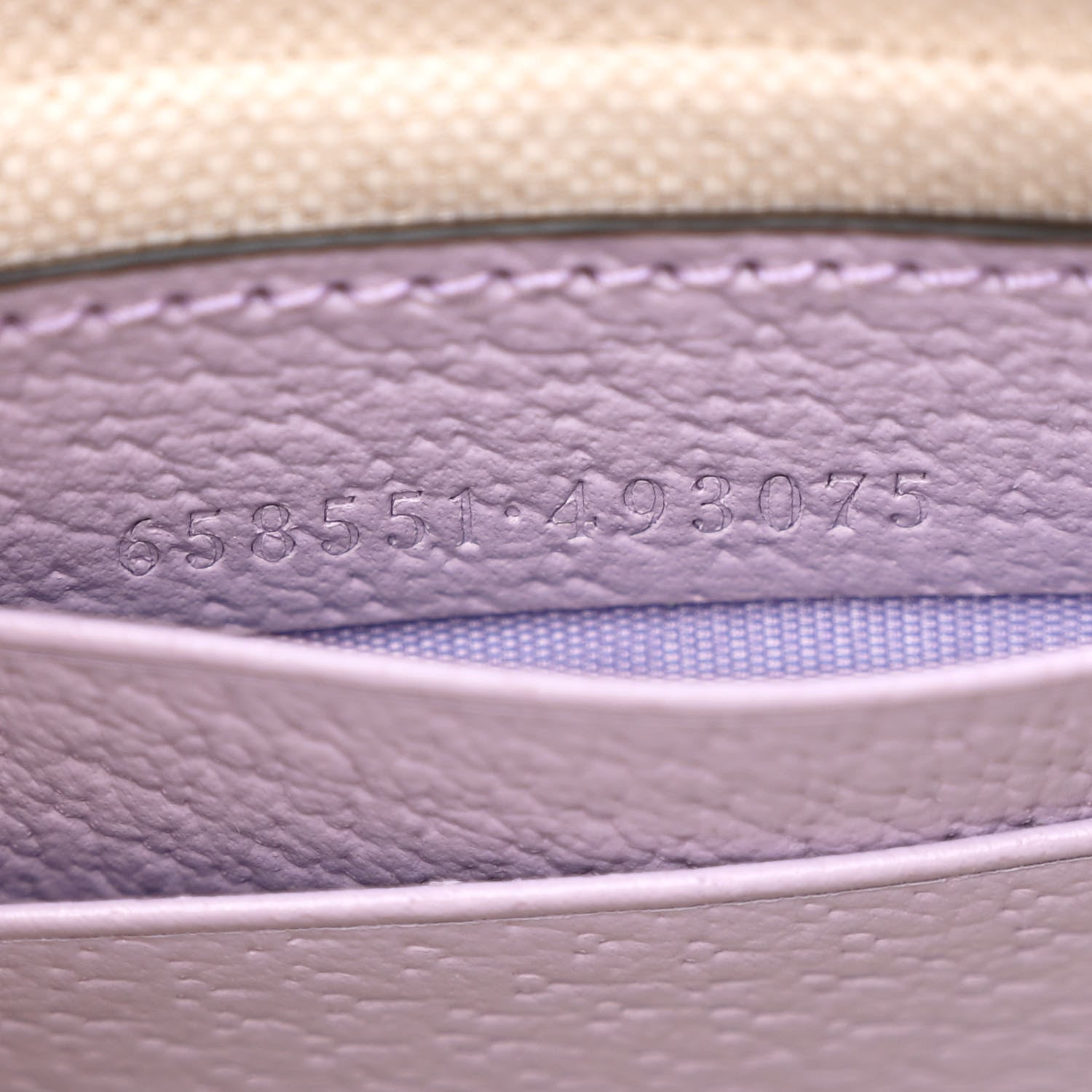 Gucci Monogram Jumbo GG Textured Dollar Calfskin Mini Ophidia Half Moon Hobo Beige Lapis 7 of 10