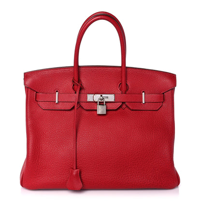 Hermes Buffle Skipper Birkin 35 Rouge Vif 1 of 43