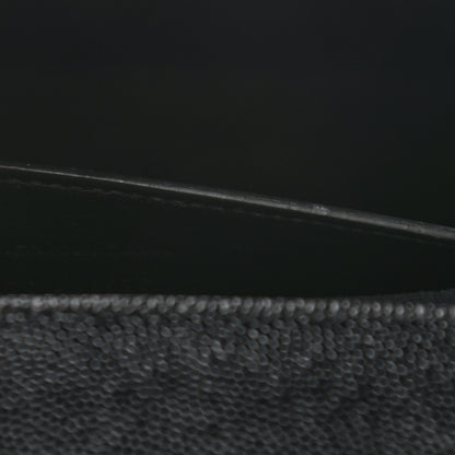 Saint Laurent Grain De Poudre Monogram Cassandre Clutch Black 9 of 10