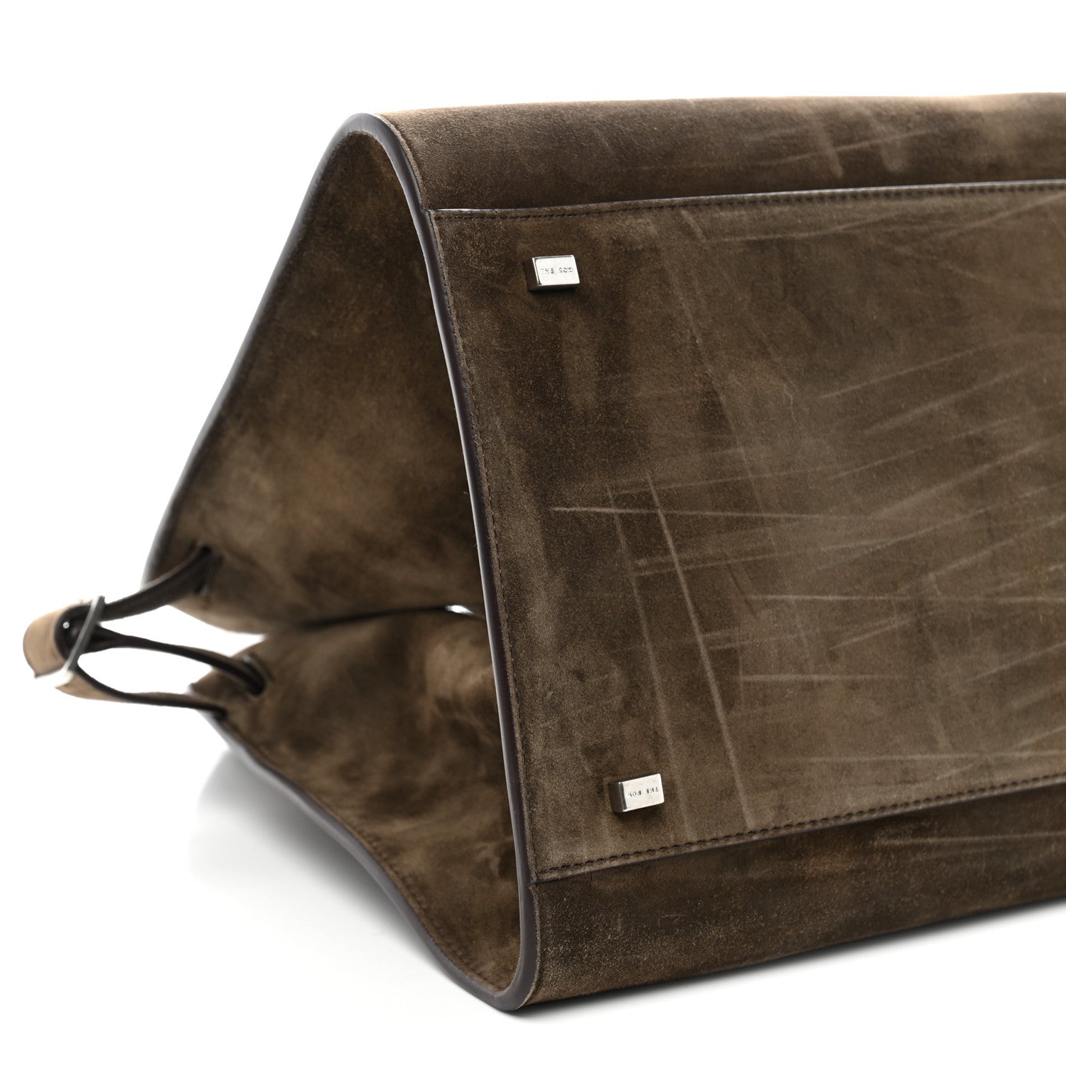 The Row Suede Soft Margaux 15 Nut Brown 8 of 9