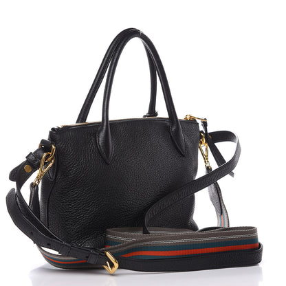 Prada Vitello Daino Tote Black 3 of 10