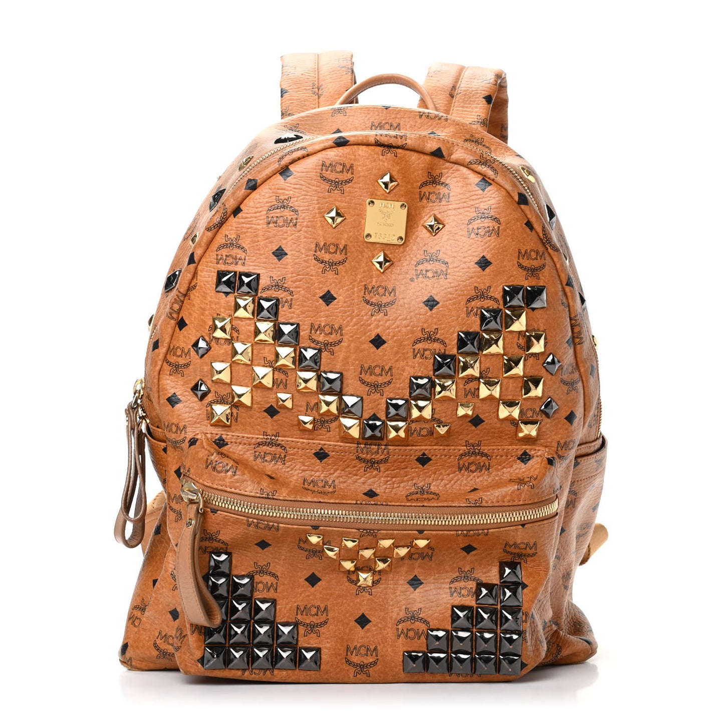 Visetos Studded Medium Stark M Backpack Cognac