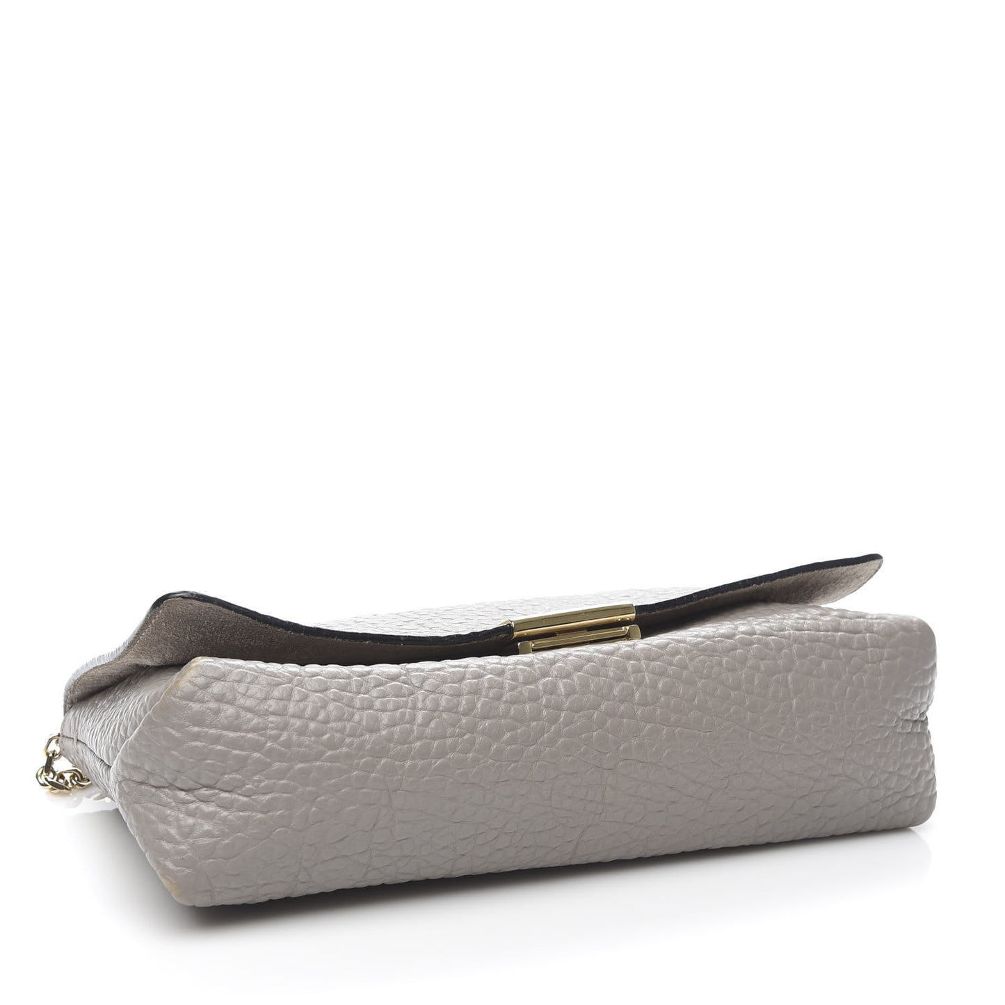 Signature Grain Medium Mildenhall Crossbody Bag Pale Grey