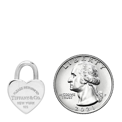 Tiffany Sterling Silver Return to Tiffany Heart Lock Pendant 2 of 3