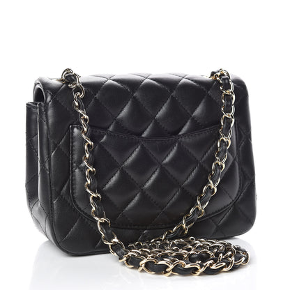 Chanel Lambskin Quilted Mini Square Flap Black 3 of 10