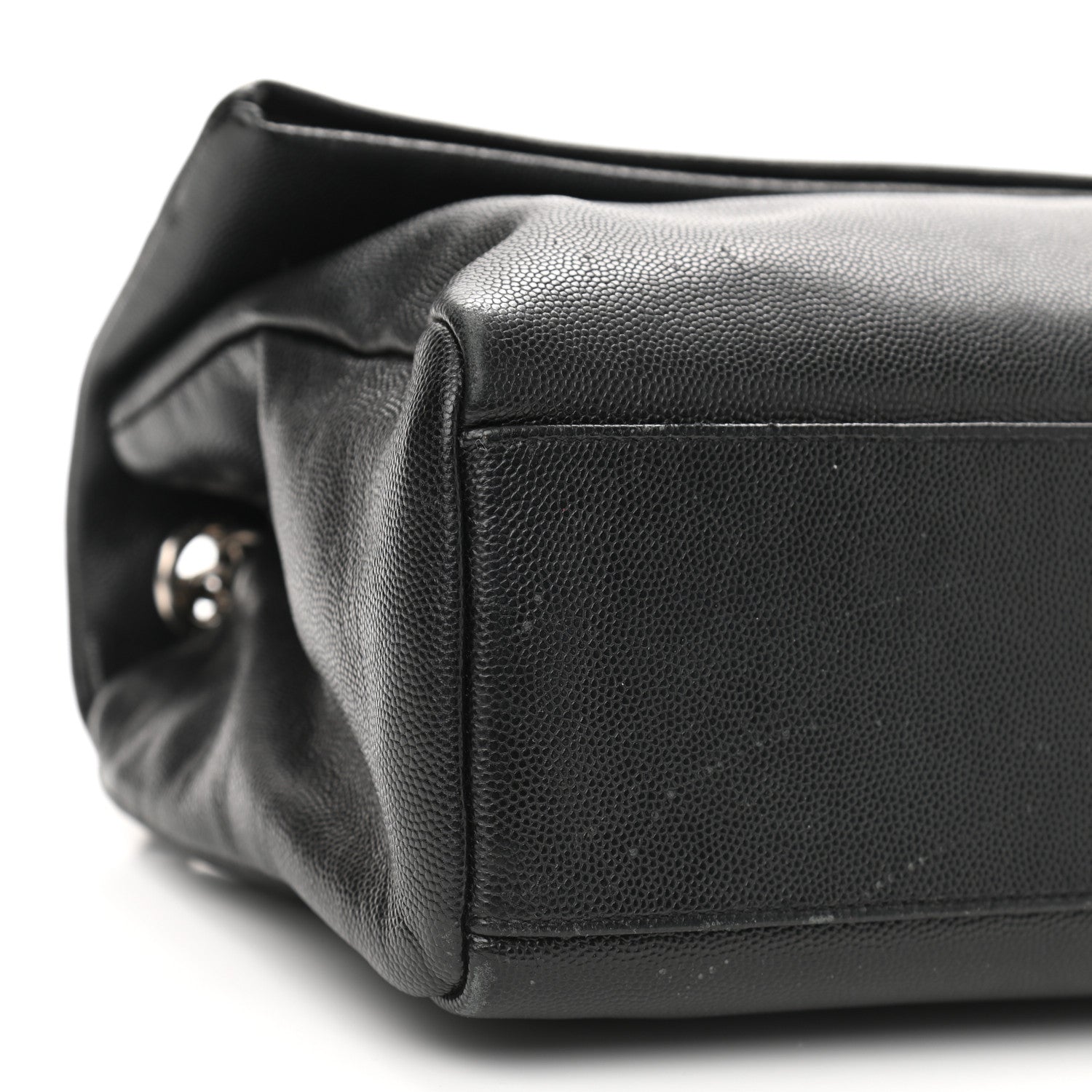 Saint Laurent Grain De Poudre Medium West Hollywood Monogram Fold-Over Black 9 of 12
