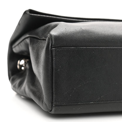Saint Laurent Grain De Poudre Medium West Hollywood Monogram Fold-Over Black 9 of 12