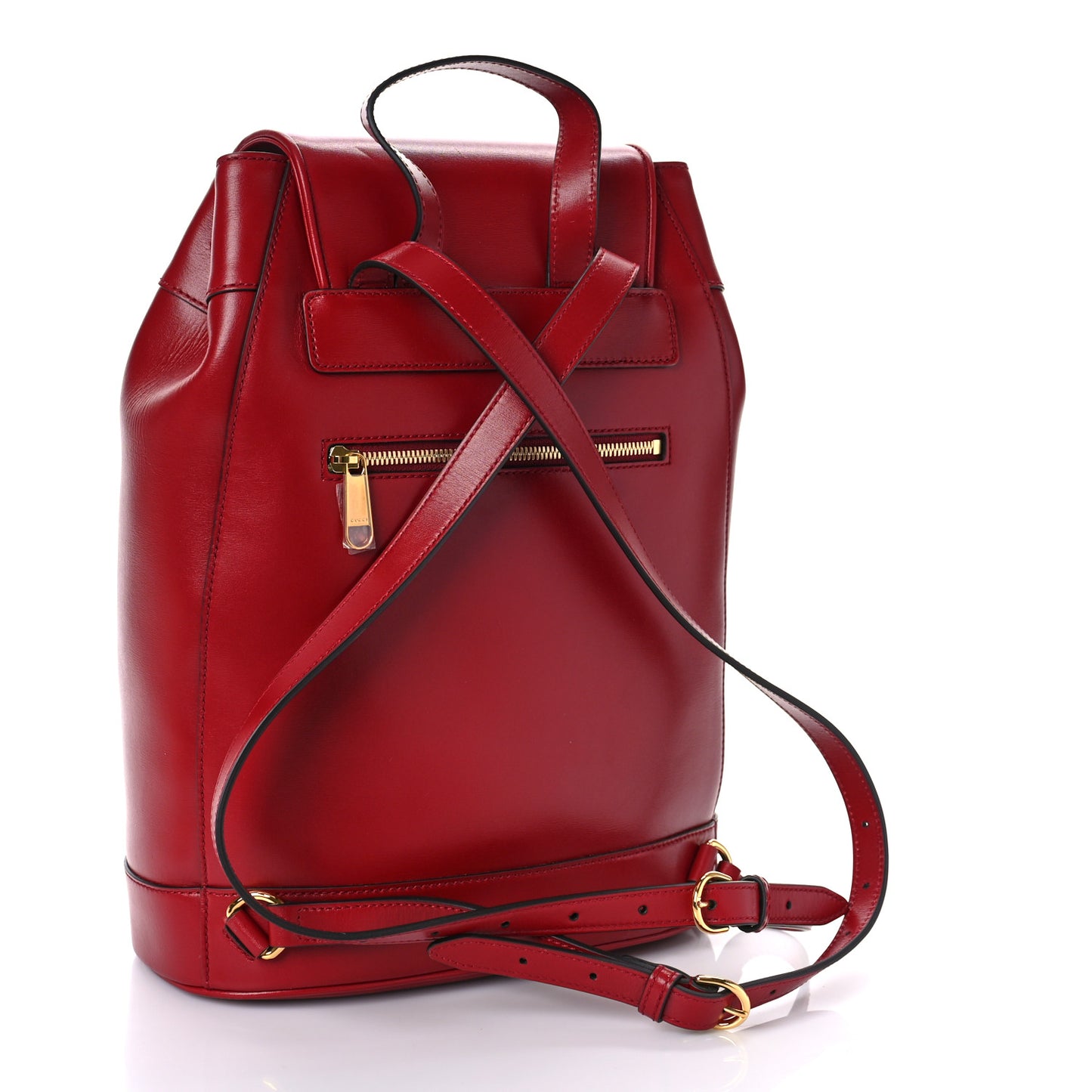 Boarded Plutone Calfskin Horsebit 1955 Single Buckle Backpack New Cherry Red