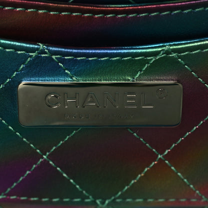 Chanel PVC Patent Calfskin Patent Lambskin Small CC Vanity Case Green 6 of 9