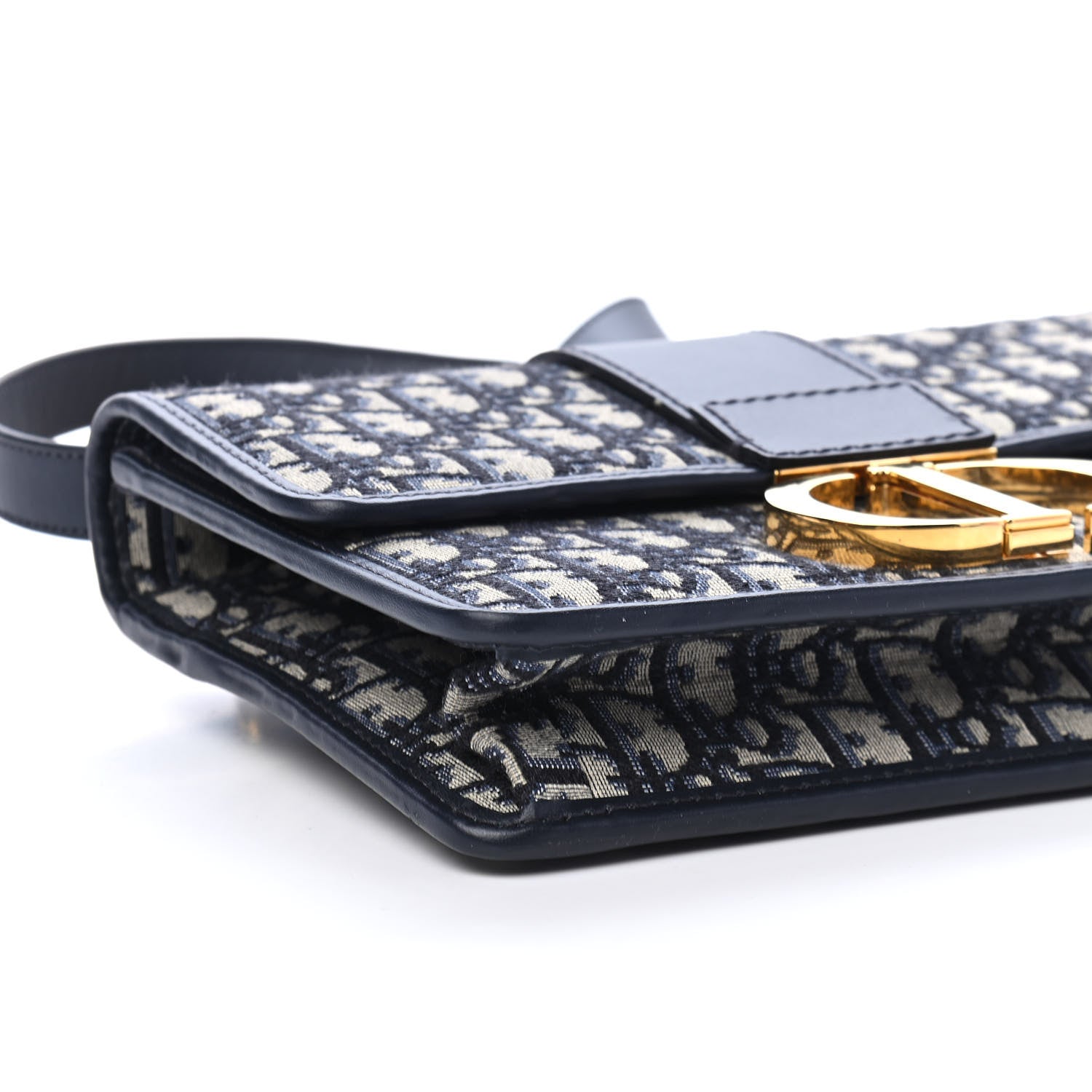 Christian Dior Oblique 30 Montaigne Flap Bag Blue 8 of 10