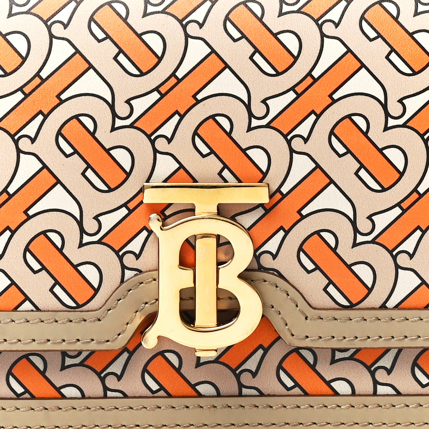 Calfskin Monogram TB Bum Bag Bright Orange