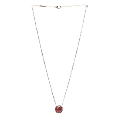 Van Cleef & Arpels 18K Rose Gold Carnelian Perlee Couleurs Pendant Necklace 3 of 5