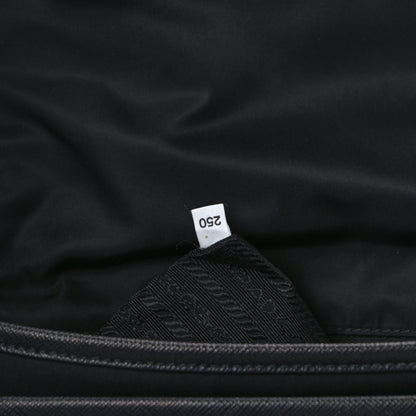 Prada Re-Nylon Saffiano Pocket Double Snap Buckle Shoulder Bag Black 7 of 12
