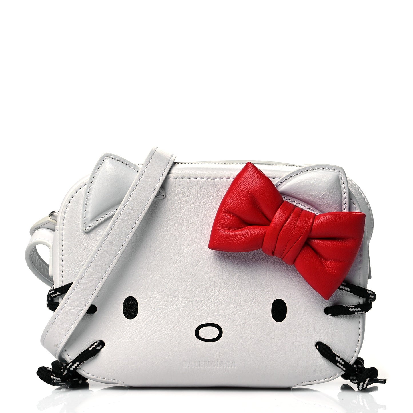 Calfskin Hello Kitty Camera Bag XS Optic White